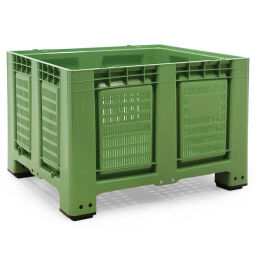 Stacking box plastic large volume container parcel offer.  L: 1200, W: 1000, H: 790 (mm). Article code: 38-BBPW4F790N-4